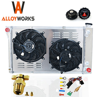 3 Row Radiator Shroud Fan  for 1967-1972 Chevy C/K C10 C20 K10 K20 Pickup US