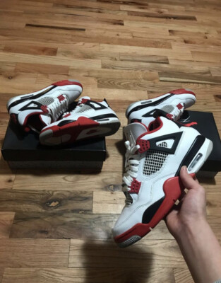 Jordan 4 Fire Red Bundle Size 8 And 8.5 | eBay display picture 2