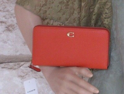 Coach Crossbody Sun Orange or Red Orange Bag, Wallet, Bandit SM Cardcase CHOICES