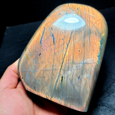 1430G Natural Purple Flash Rainbow Labradorite Polished Gemstone Healing YCF92