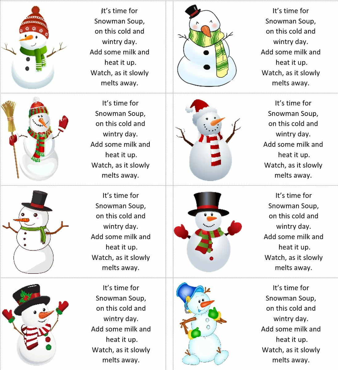 Snowman soup deals