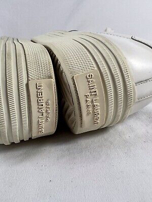 SAINT LAURENT LK427793 Classic Off White Leather Sneakers SAINT LAURENT LK427793 Classic Off White Leather Sneakers