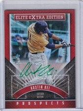 Austin Rei 2016 Panini Elite Extra Edition Charcoal Green Ink Auto #82, 08/10