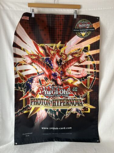 Yu-Gi-Oh! TCG Photon Hypernova OTS Wall Banner KONAMI STORE DISPLAY - Picture 1 of 6