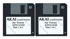 Akai S1000 / S5000 Set of Two Floppy Disks Air Voices KZV21039