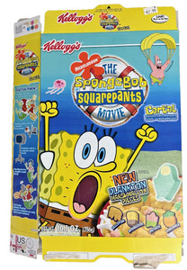 2005 Spongebob Squarepants Movie Nickelodeon Kellogg's Cereal Box