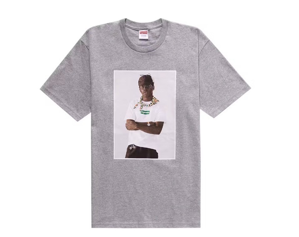 Supreme Tyler The Creator Photo Tee 2XL Heather Grey Graphic T-Shirt Mens New