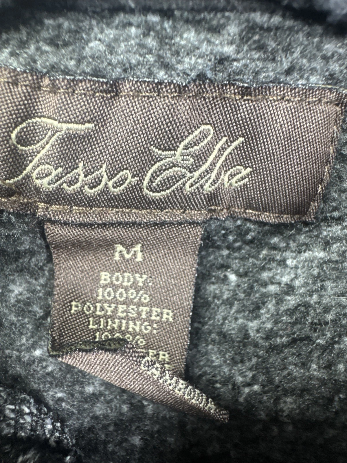 Tasso Elba Full Zip Fleece Lined Knit Jacket Elbow Patches Men's M - product detail image 7