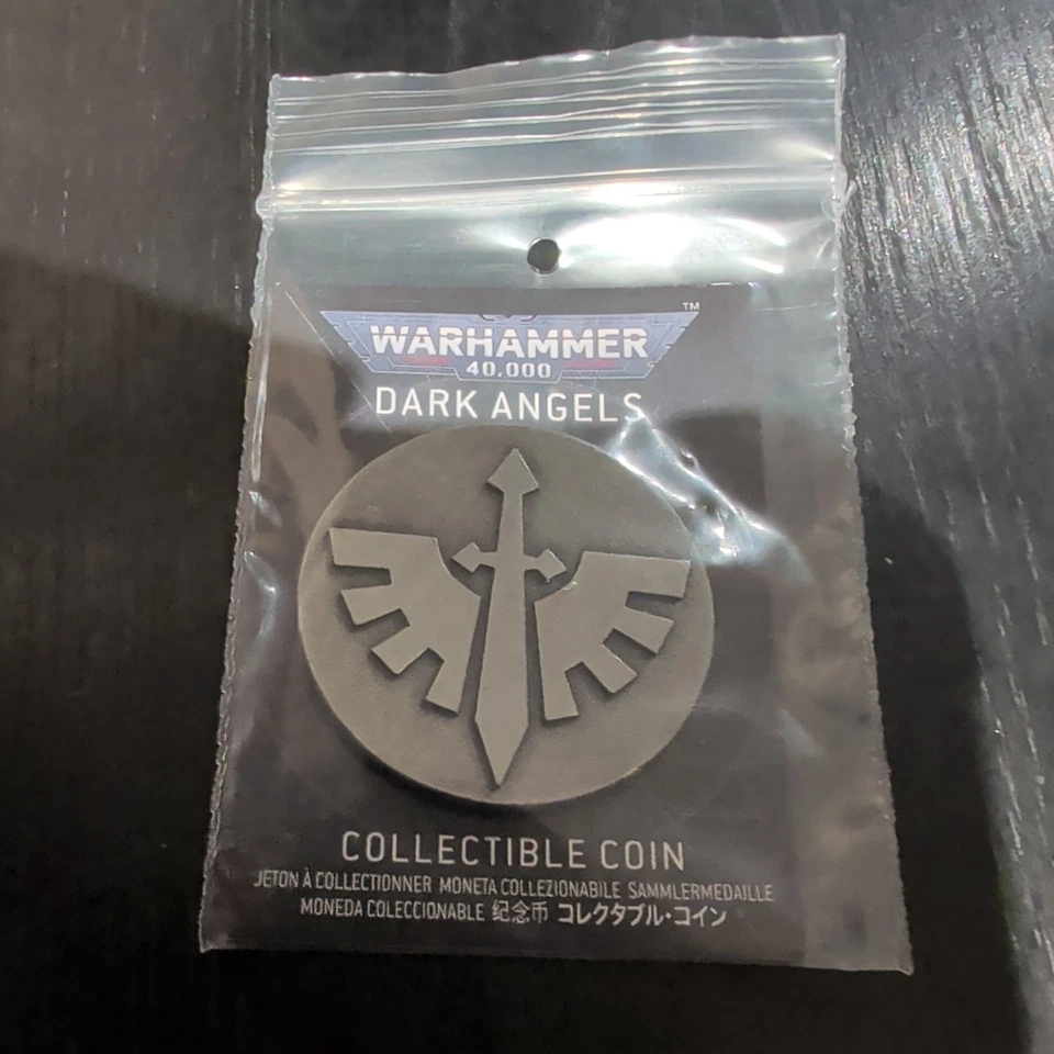 Warhammer 40k Dark Angels Collectible Coin Space Marines WH40k Games Workshop