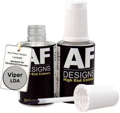 Lackstift für Viper LDA Bright Silver Quartz Metallic schnelltrocknend 2x20ml 