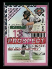 2024 Prospect #139 Orlando Martinez Pink Velocity Holo /79 Los Angeles Angels