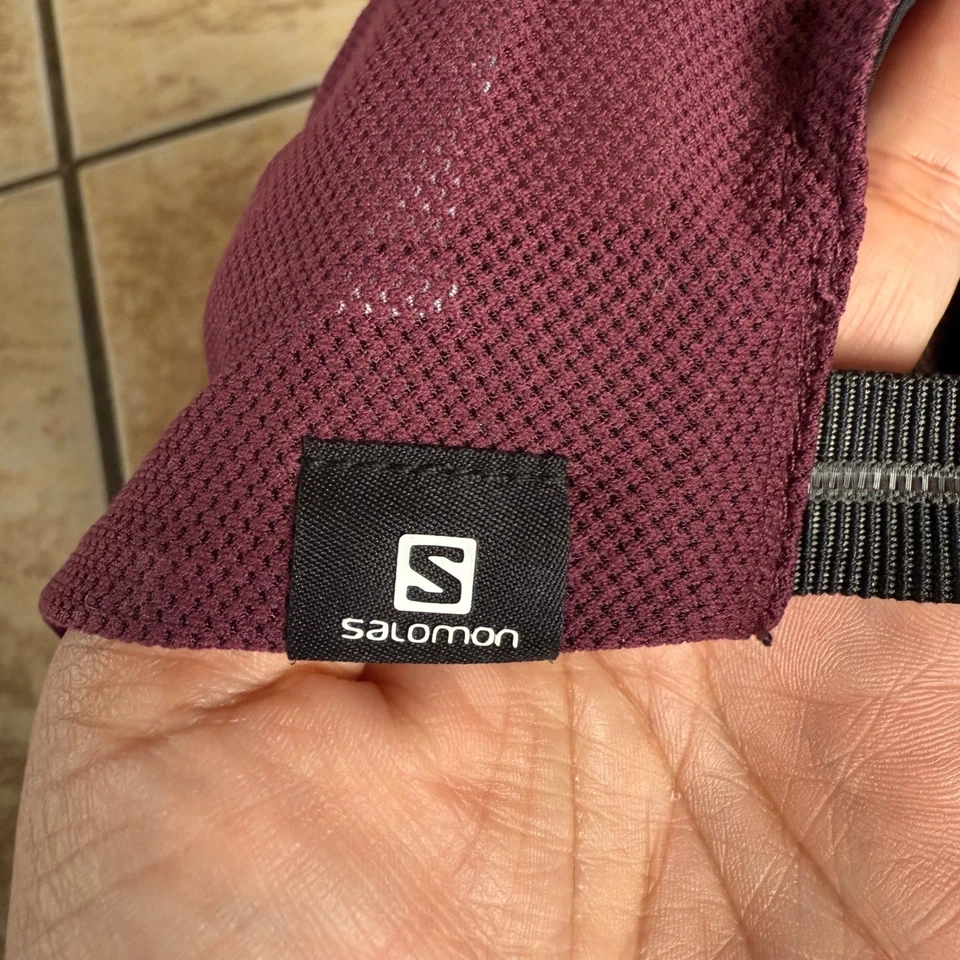 Gorra Salomon púrpura para correr rendimiento ajustable deportiva OSFA Foto 4 de 4