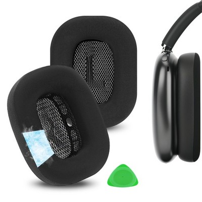 Geekria Cooling-Gel Ear Pads for Apple AirPods MAX Headphones (Black)