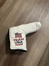 Scotty Cameron 2008 Team USA Ryder Cup Head Cover Red White Blue Leather Used