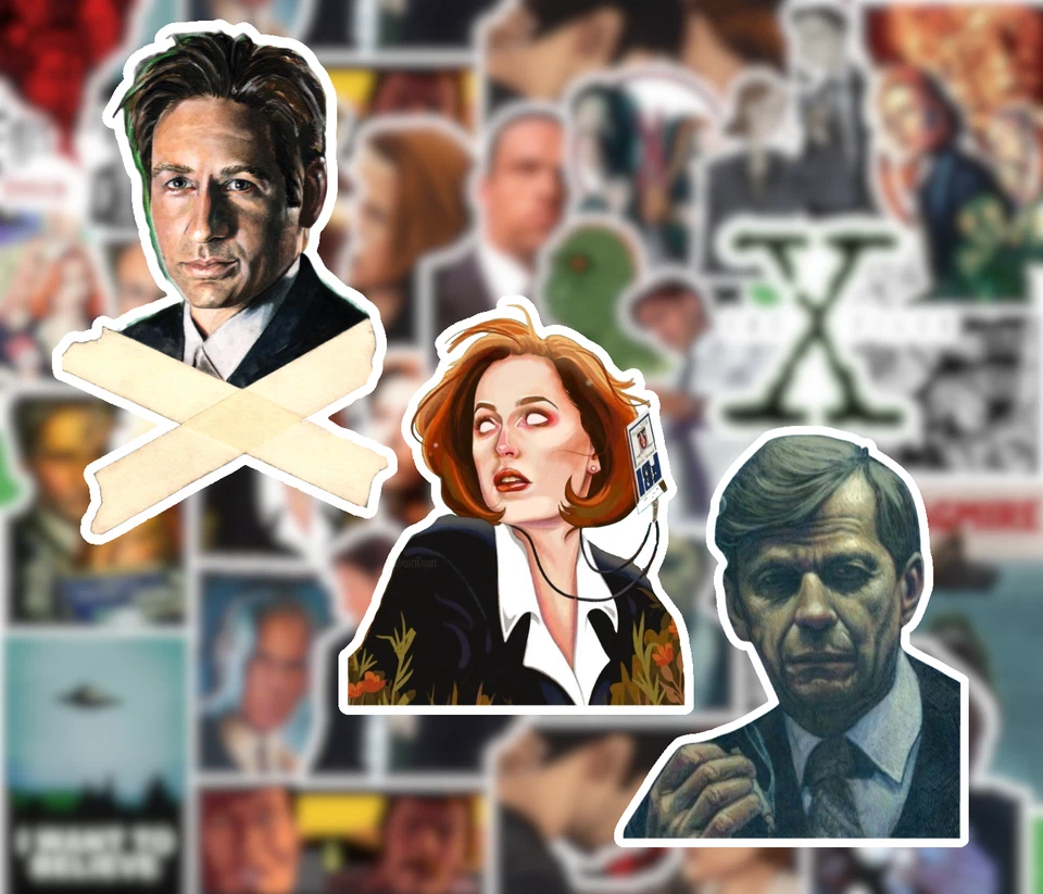 25 X-Files Stickers - Matte Vinyl - Mulder Scully Sci Fi Aliens TV Show - Image 2 of 3