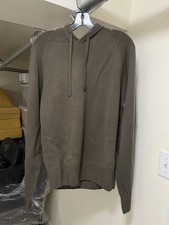 Men  s Tom Ford Seamless Cashmere Pullover Hoodie Unlined Made In Italy Sz 52
