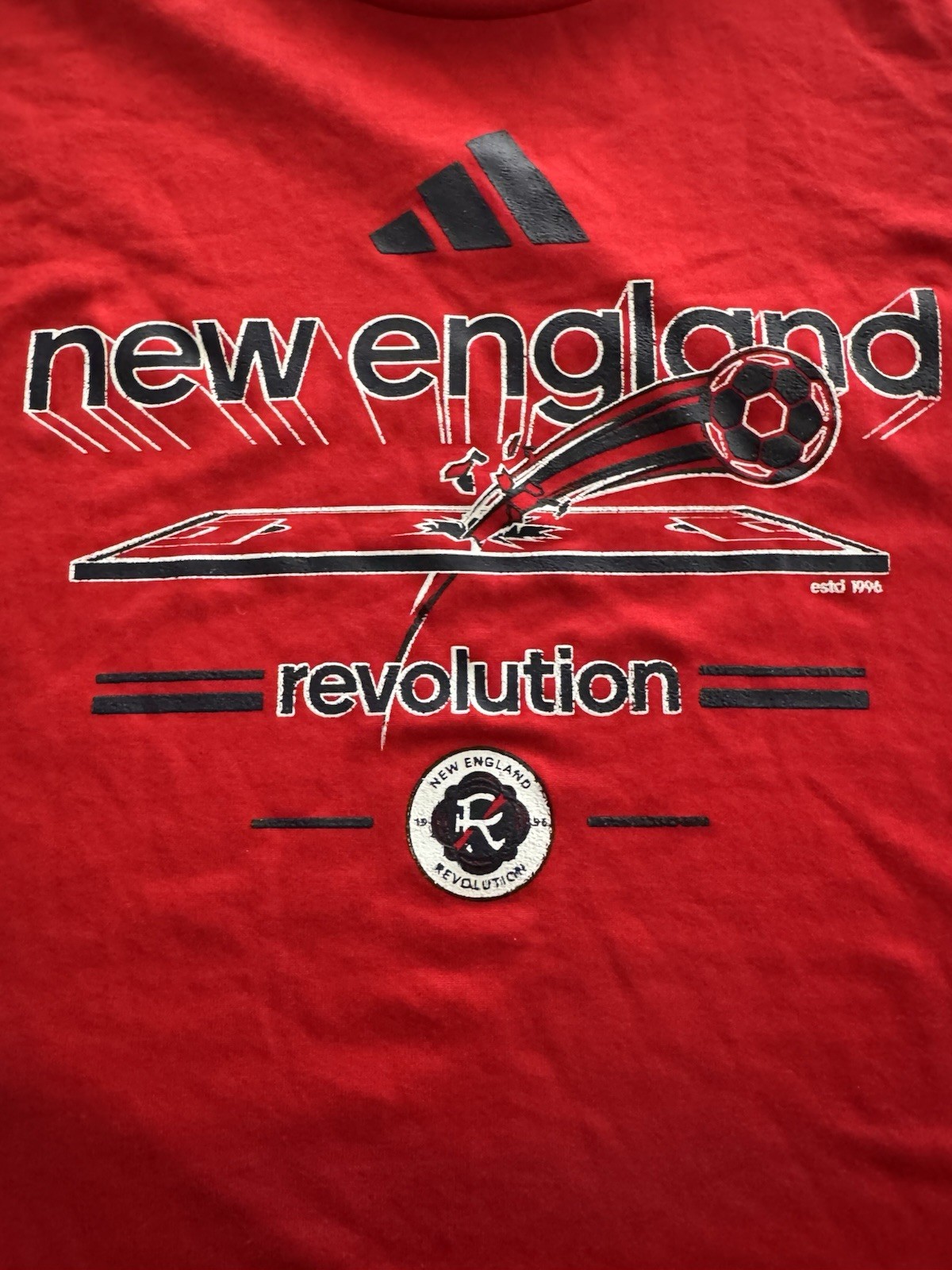 Women's Adidas New England Revolution Shirt, Size L thumbnail 2