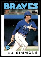 1986 Topps Traded Ted Simmons Auto #102T