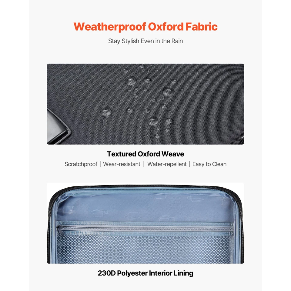 Equipaje expandible lado blando de 28 pulgadas con ruedas giratorias maleta a cuadros negro Foto 3 de 4