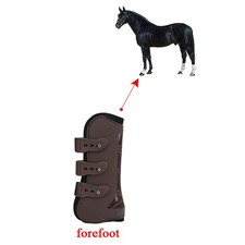2pcs Vorderbeine Wache Pu Neoph Bein Schutzstiefel Für Das Reiten Des Springens