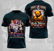 Hot In Loving Memory Of Bob Weir 1947-2026 3D T-shirt S to 5XL GG139 FREE SHIPP
