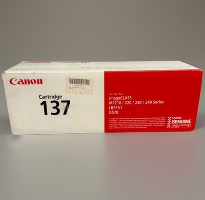 Canon 137 Black Toner Ink Cartridge Imageclass Genuine OEM 9435B001 Brand New