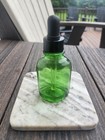 Vtg 1930s Owens-Illinois Emerald Green Bottle DES PAT 92148 /Rare Rubber Dropper — photo 2