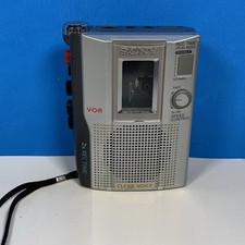SONY TCM-200DV Handheld Cassette-Corder Tape Voice Recorder VOR Clear Tested