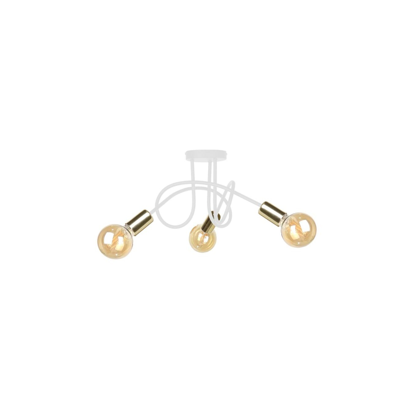 RUMBA WHITE/GOLD 1925 Ceiling Lamp 3xE27