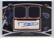 2010 Topps Finest Auto Dual Relic 21/250 Damian Williams #FADR-DW Auto 1a99