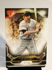 2020 Topps Triple Threads #13 Ted Williams Onyx #/50 Boston Red Sox