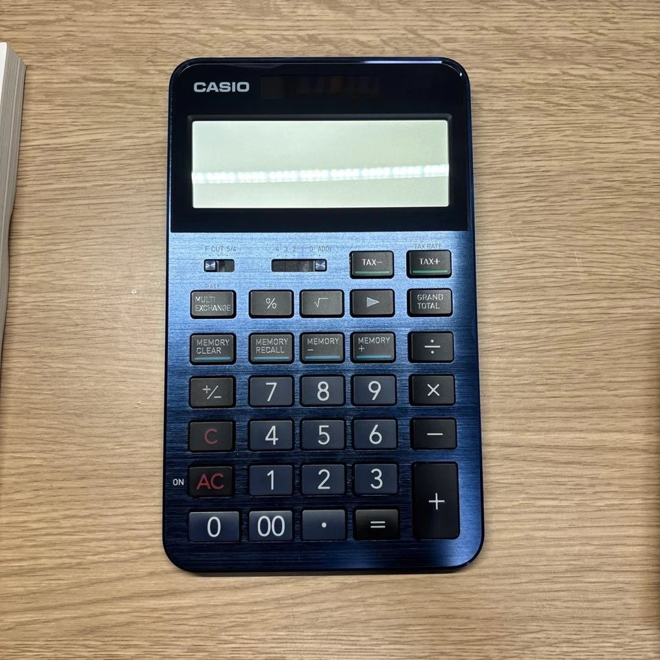 CASIO THE SPCIAL ONE S100 NAVY BLUE S100X-BU PREMIUM CALCULATOR Just Size NEW - Image 2 of 4