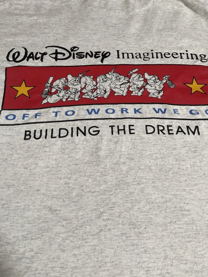 Vintage Walt Disney Imagineering T Shirt Size L Foto 4 de 4