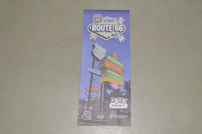 Illinois Route 66 2026 State Travel Map street road highway folding paper 100th