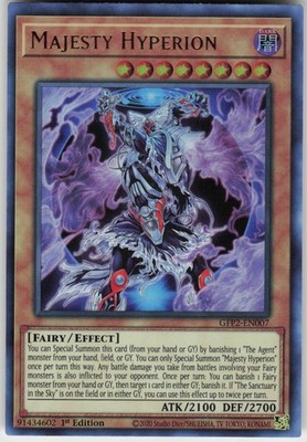 1st Ed Ultra Rare Majesty Hyperion GFP2-EN007 Ghosts From the Past: The 2nd Haun