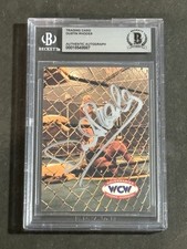 DUSTIN RHODES 1995 CARDZ WCW MAIN EVENT SIGNED AUTOGRAPHED CARD BAS AUTHENTIC