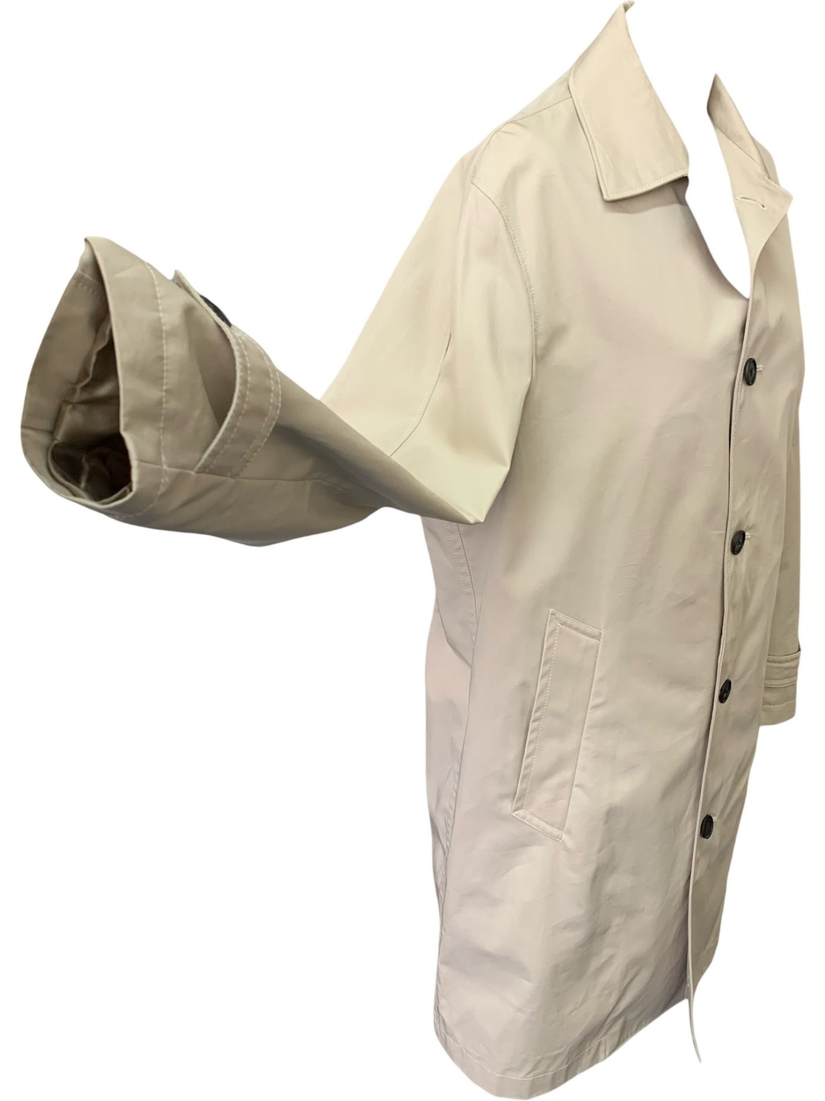 Massimo Dutti Beige Classic Button Oversized Coll… - image 5