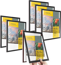 Acrylic Magnetic Sign Holder, Easy-Opening 8.5 x 11 Wall Mount Display Frames, S