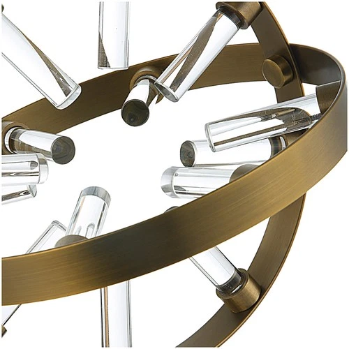 Uttermost 18087 Realm 21-1/2" Tall Glass and Metal Abstract Table - Black - Picture 4 of 5