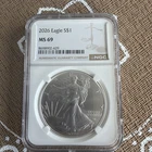 2026 S$1 Silver Eagle NGC MS69 Brown Label