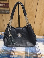 black leather shoulder bag gold hardware