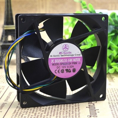 BI-SONIC SP922512H 12V 0.32A 92x92x25mm 4pin PWM Cooling Fan *hu