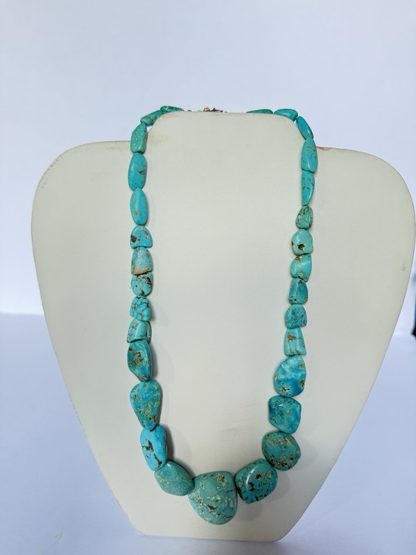 JAY KING DTR Turquoise Nuggets Necklace Mine Finds Collection 19" +3.5" Beautifu