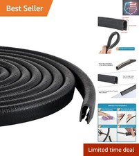 Rubber Edge Trim Guard 10ft/3m, Adhesive Free Door Edge Protector, U Shape Ed...