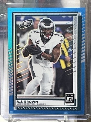 2025 Donruss Optic AJ Brown #17 Aqua Prizm /349