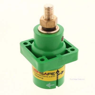 Phase 3 Powersafe SPS-E-GN-T5 Panel Mount Source Earth Green 500A Connector
