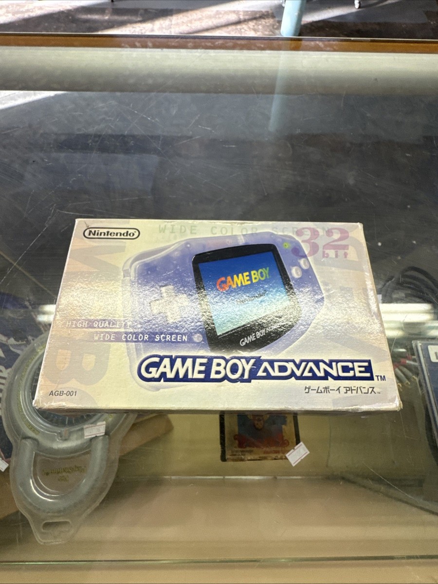 Nintendo Game Boy Advance Launch Edition Milky Blue Handheld