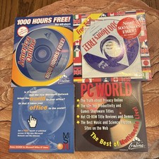 AOL CD Collection, America Online And MSN Set of 4, Sealed