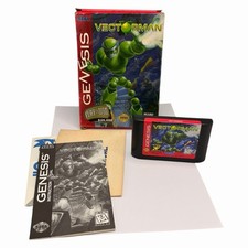 Vectorman Sega Genesis, 1995) Cardboard Box Complete w/ Manual + Reg Card Tested