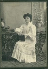 Retrato de Mujer Joven, R. Díaz photo, Orizaba Mexico Cabinet Card